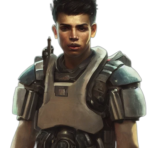 face, staff, robot, weapon transparent PNG cut-out