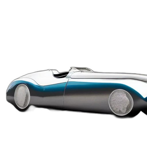 car, 3d render, concept art, photorealistic, retro, futuristic, bugatti, type transparent PNG cut-out