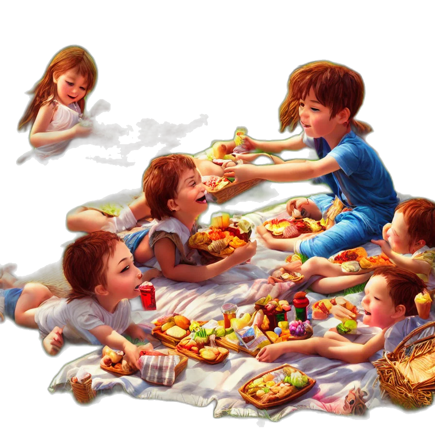 food, photorealistic, concept art, oil painting transparent PNG cut-out