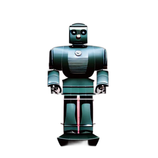 robot, 3d render, pixel art, concept art transparent PNG cut-out