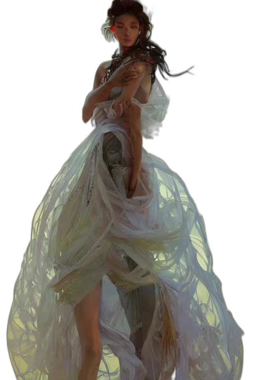 dress, jewelry, mask, creature transparent PNG cut-out