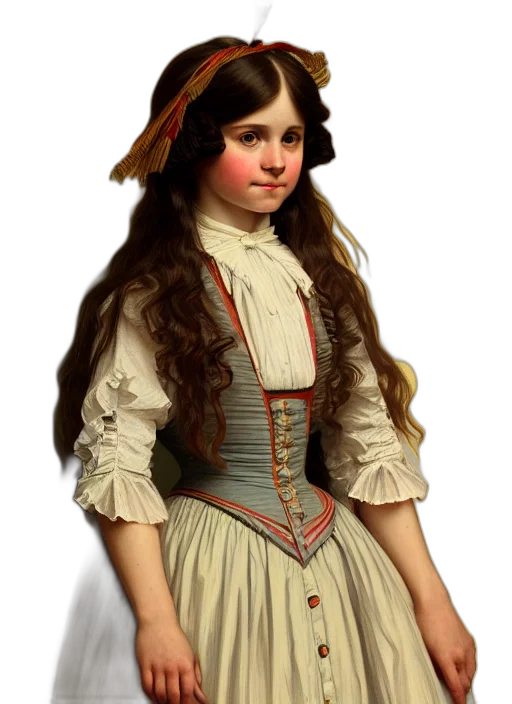 dress, hat, face, staff, photorealistic, oil painting, concept art, fantasy art transparent PNG cut-out