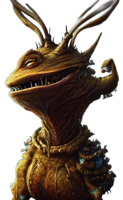 dragon, creature, animal, staff transparent PNG cut-out