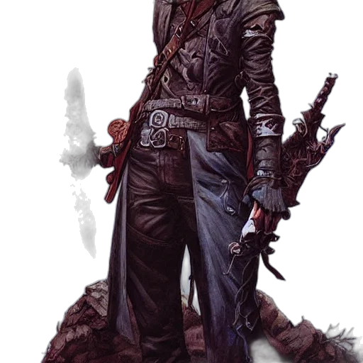 jacket, sword, staff, weapon transparent PNG cut-out