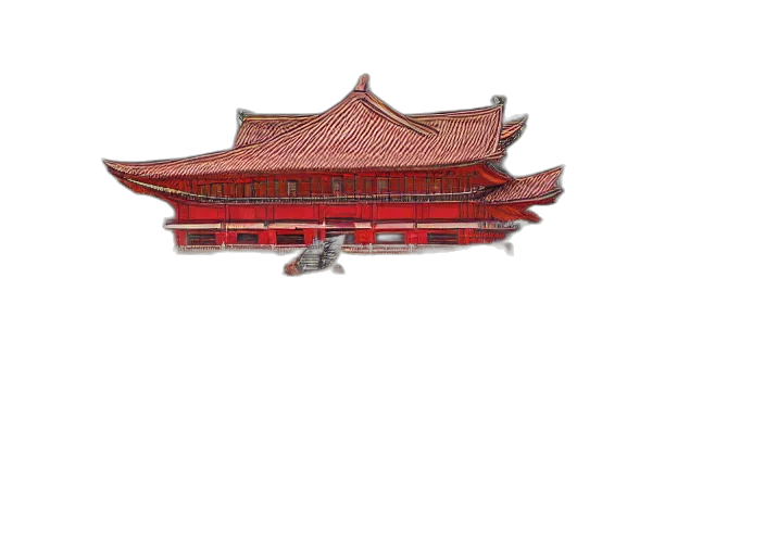 building, dragon, staff, crown transparent PNG cut-out