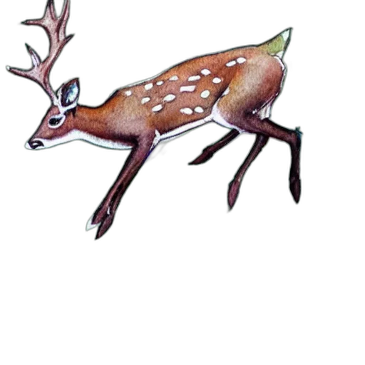 animal, creature, crown, staff, watercolor, concept art, photorealistic, fantasy art transparent PNG cut-out