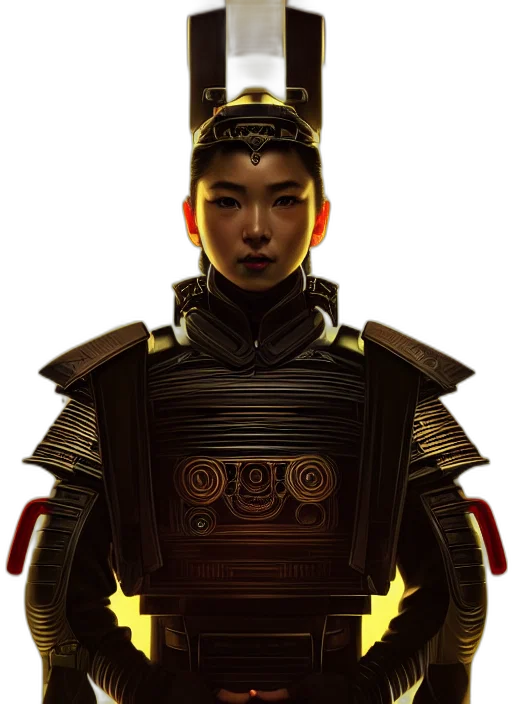 staff, robot, crown, face transparent PNG cut-out
