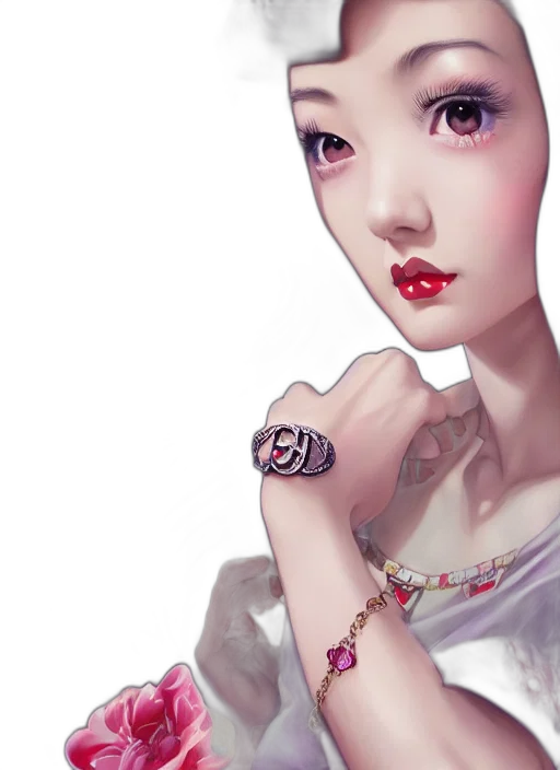 jewelry, robot, dress, face transparent PNG cut-out