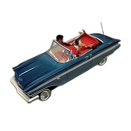 car, 3d render, concept art, man transparent PNG cut-out