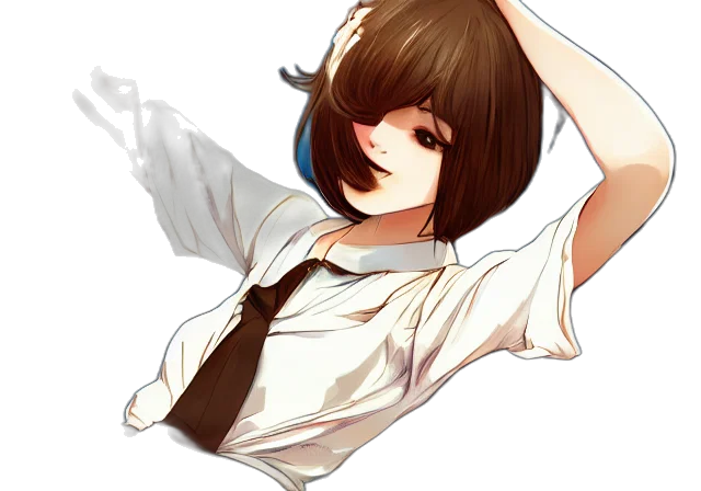 hair, staff, dress, face transparent PNG cut-out