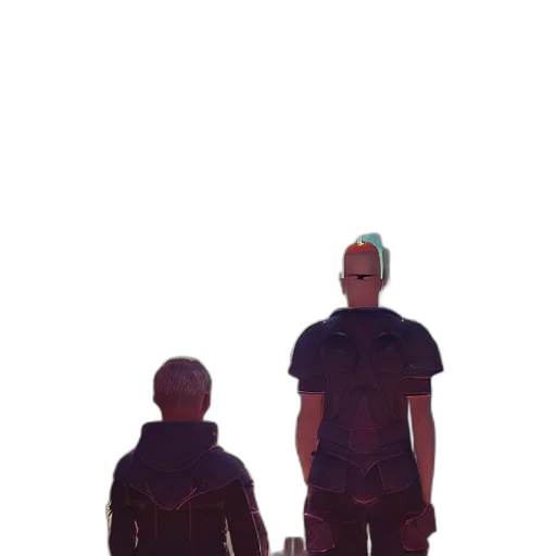 robot, jacket, mask, concept art transparent PNG cut-out