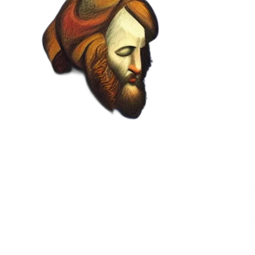 hat, crown, face, hair, pixel art, watercolor, fantasy art, oil painting transparent PNG cut-out