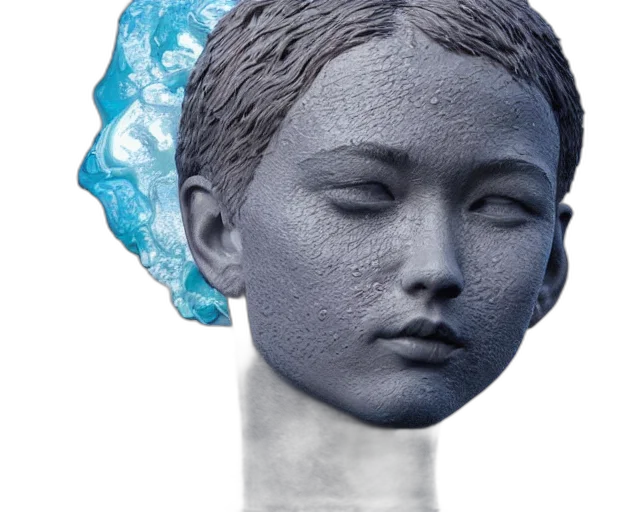 crown, face, mask, jewelry, vaporwave, photorealistic, 3d render, concept art transparent PNG cut-out