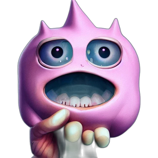 creature, mask, animal, face, 3d render, concept art, photorealistic, vaporwave transparent PNG cut-out