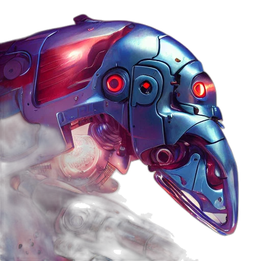 robot, weapon, creature, concept art, cyberpunk, 3d render, fantasy art, cyborg transparent PNG cut-out