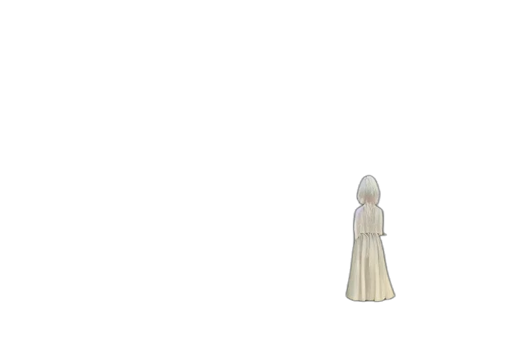 dress, sword, creature, hair, pixel art, concept art, 3d render, anime transparent PNG cut-out