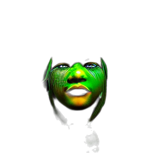 mask, face, creature, crown, 3d render, photorealistic, concept art, fantasy art transparent PNG cut-out
