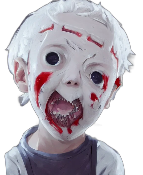 mask, face, creature, concept art transparent PNG cut-out