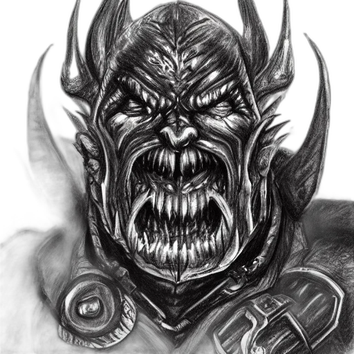 face, mask, creature, fantasy art, concept art, pencil sketch, comic book art, chaos transparent PNG cut-out
