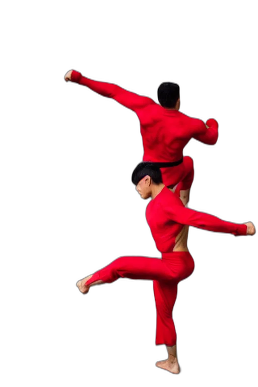 3d render, red, lean, fighter transparent PNG cut-out