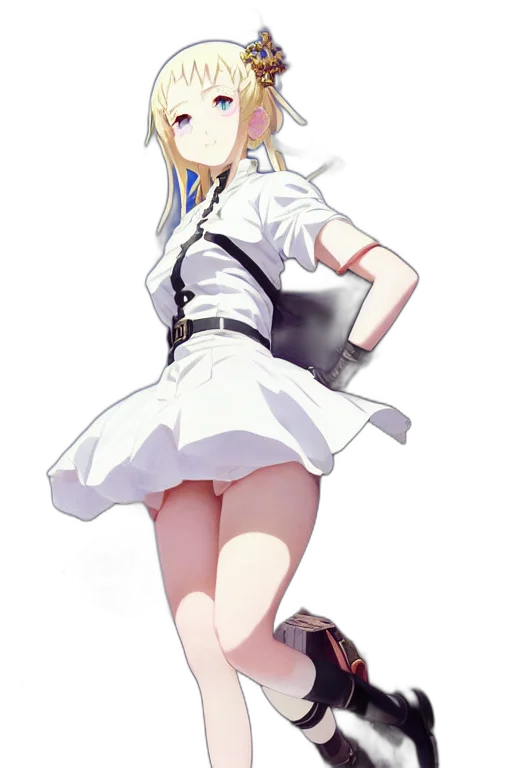 dress, staff, robot, weapon transparent PNG cut-out