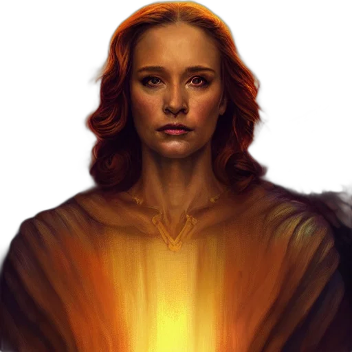 face, crown, fantasy art, concept art, comic book art, photorealistic, fire, golden transparent PNG cut-out
