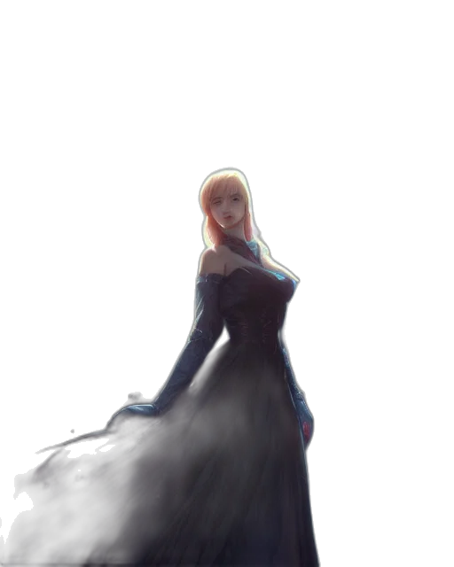 dress, crown, face, robot, concept art, fantasy art, watercolor, pixel art transparent PNG cut-out