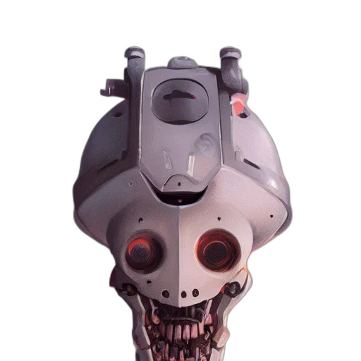 robot, mask, face, weapon transparent PNG cut-out