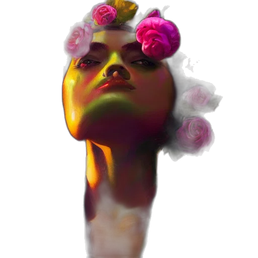 crown, mask, face, staff transparent PNG cut-out