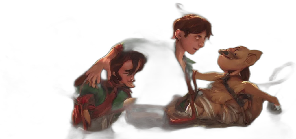 concept art, watercolor, fantasy art, oil painting transparent PNG cut-out