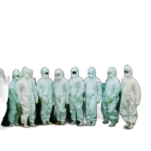 jacket, staff, concept art, wide, shot, photo, group, scientists transparent PNG cut-out