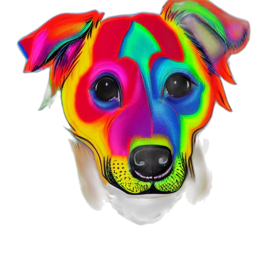 mask, animal, face, photorealistic, watercolor, cartoon, 3d render, neon transparent PNG cut-out