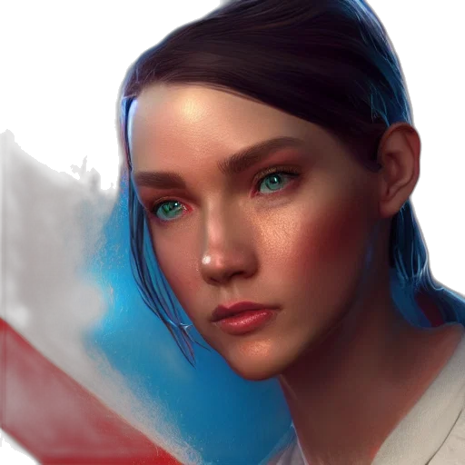 face, concept art, fantasy art, photorealistic transparent PNG cut-out