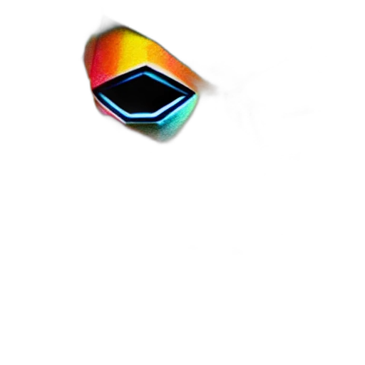 hat, jewelry, robot, staff, vaporwave, pixel art, 3d render, concept art transparent PNG cut-out