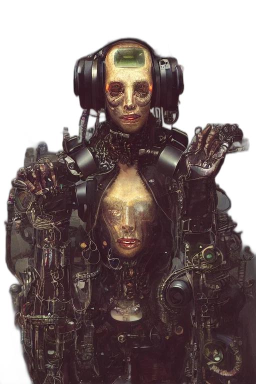 robot, mask, face, cyberpunk transparent PNG cut-out