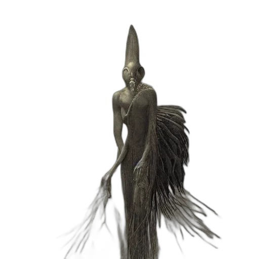 staff, creature, sword, hair transparent PNG cut-out