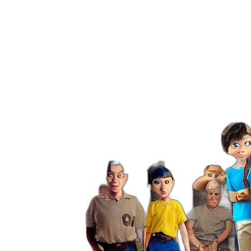 staff, concept art, 3d render, cartoon, comic book art, outer space, underwater, monster transparent PNG cut-out