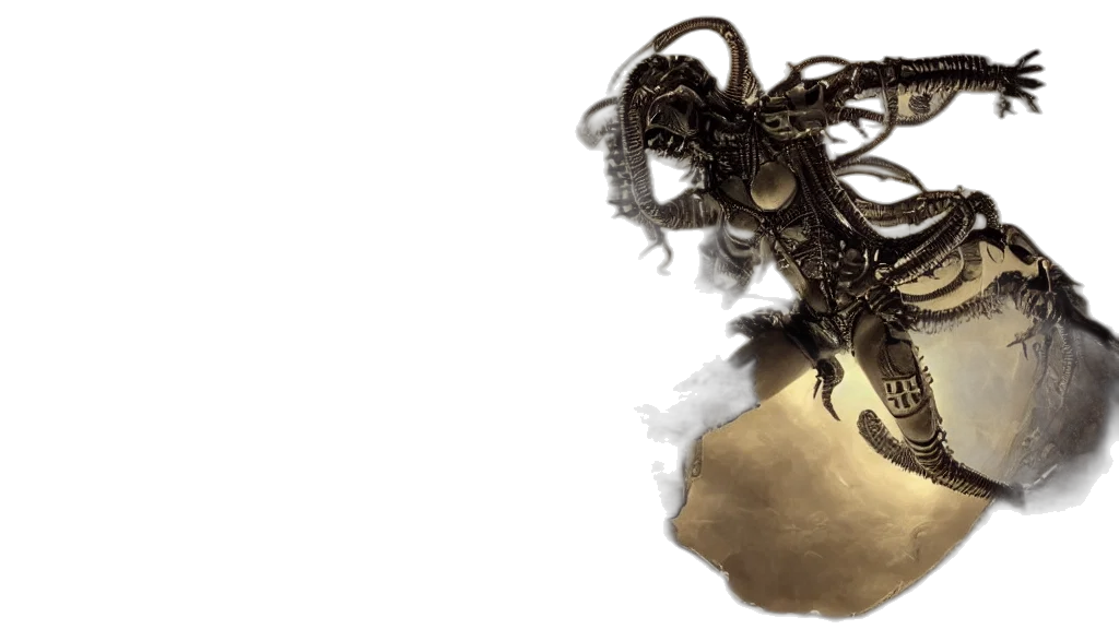 hair, mask, dragon, creature, concept art, fantasy art, photorealistic, 3d render transparent PNG cut-out