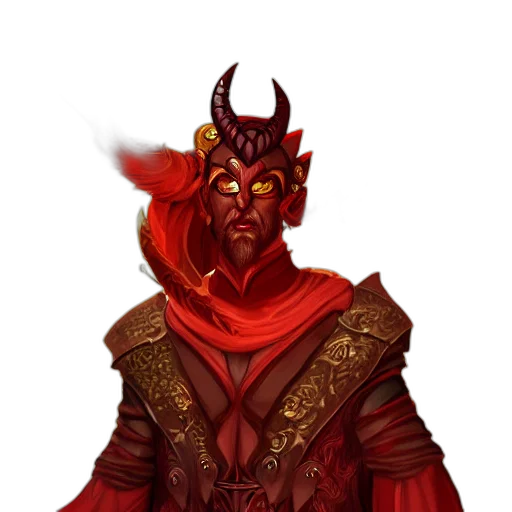 mask, staff, fantasy art, concept art, pixel art, comic book art, red, dark transparent PNG cut-out