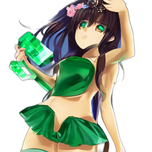 bottle, dress, weapon, crown transparent PNG cut-out