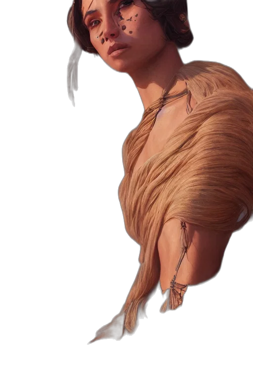 hair, creature, animal, dress transparent PNG cut-out