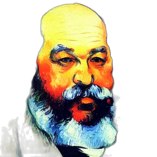 face, photorealistic, oil painting, vaporwave transparent PNG cut-out