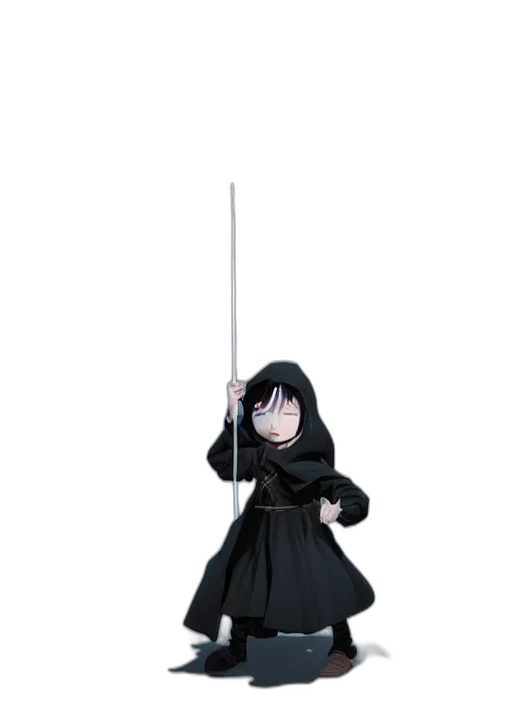 staff, sword, weapon, umbrella, 3d render, concept art, anime, fantasy art transparent PNG cut-out
