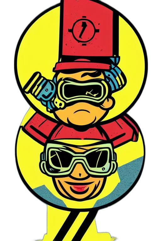 cartoon, comic book art, concept art, neon transparent PNG cut-out
