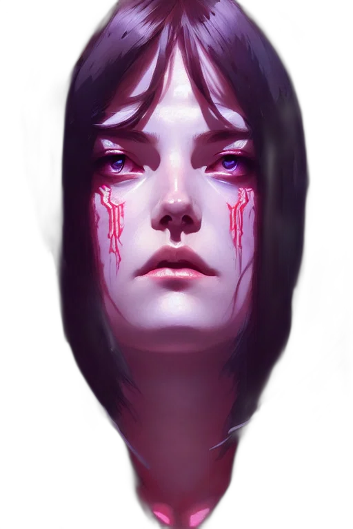 face, mask, creature, robot, cyberpunk, fantasy art, concept art, photorealistic transparent PNG cut-out