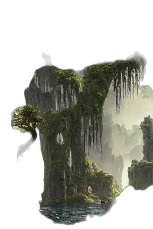 dragon, tree, creature, hair transparent PNG cut-out