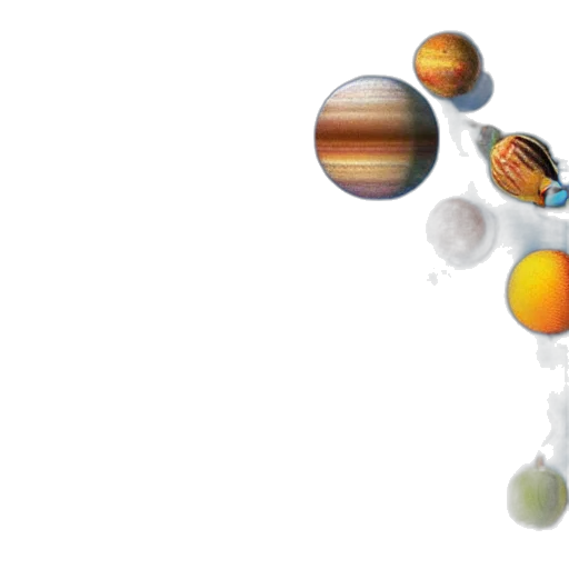 robot, staff, 3d render, concept art, outer space, solar, system, fruits transparent PNG cut-out