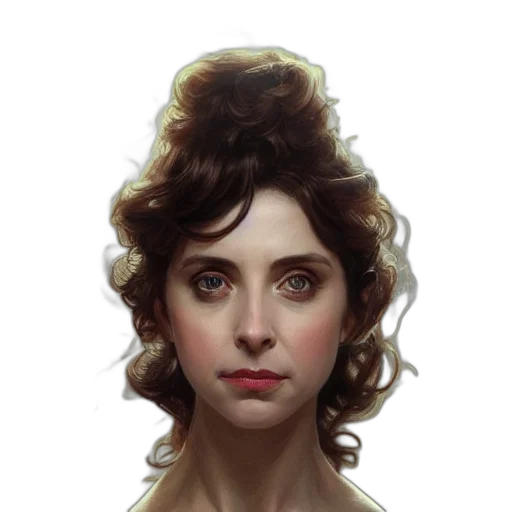 face, dress, crown, staff transparent PNG cut-out