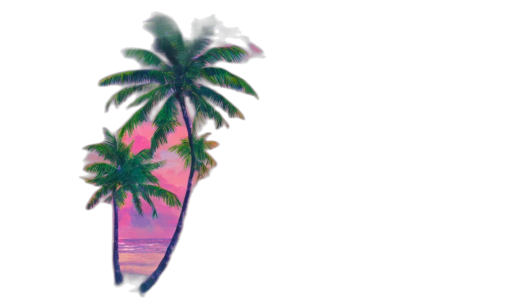 umbrella, hat, tree, weapon, vaporwave, concept art, pixel art, watercolor transparent PNG cut-out