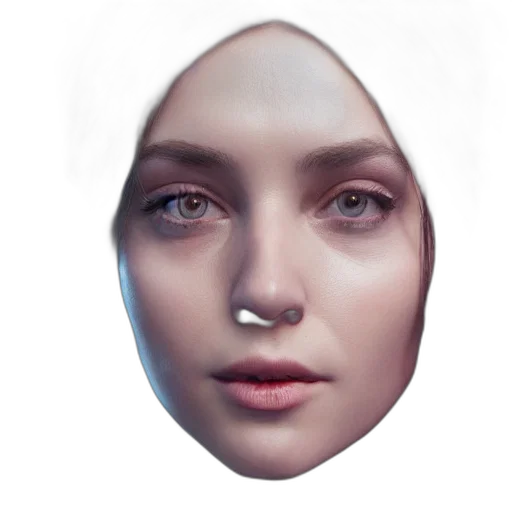 face, mask, jewelry, robot, photorealistic, 3d render, concept art, fantasy art transparent PNG cut-out